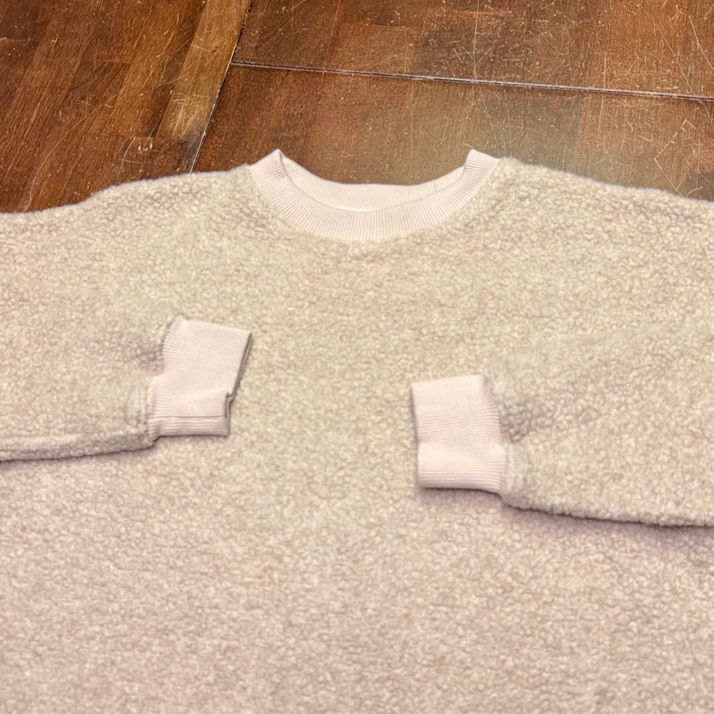 Outdoor Voices S MegaFleece Crewneck Sweatshirt In Colorway Oatmeal Plush Cozy